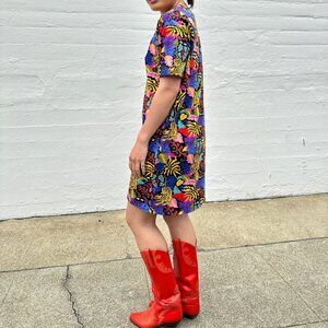 NWOT Nooworks Tropi Trip Tee Dress - S